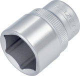 HAZET Steckschlüsseleinsatz 880 3/8 Zoll 6-kant SW 10 mm – CV-Stahl, verchromt, DIN 3124