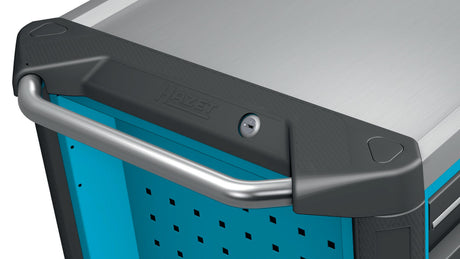 HAZET Werkzeugwagen 179NX-7/137 mit 137-teiligem Sortiment, 7 Schubladen, 1000 kg, Edelstahl-Arbeitsfläche