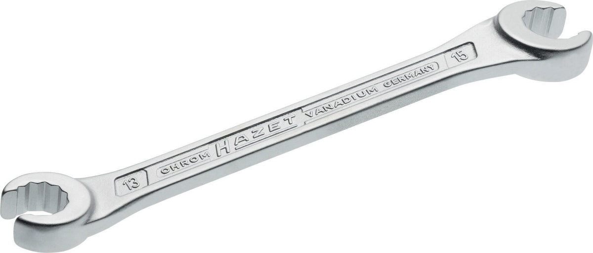 HAZET Doppelringschlüssel 612 10x11mm – Für Rohrverschraubungen und Überwurfmuttern