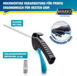 HAZET Druckluftausblaspistole 9040P-2 mit Kupplungsstecker DN 7,2 – 290 l/min