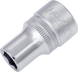 HAZET Steckschlüsseleinsatz 900 1/2 Zoll 6-kant SW 10 mm Länge 38 mm – CV-Stahl verchromt