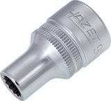 HAZET Steckschlüsseleinsatz 900Z-10 1/2 Zoll 12-kant SW 10 mm – CV-Stahl verchromt