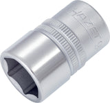 HAZET Steckschlüsseleinsatz 900 1/2 Zoll 6-kant SW 10 mm Länge 38 mm – CV-Stahl verchromt