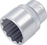 HAZET Steckschlüsseleinsatz 880Z 3/8 Zoll 12-kant SW 10 mm – CV-Stahl, verchromt