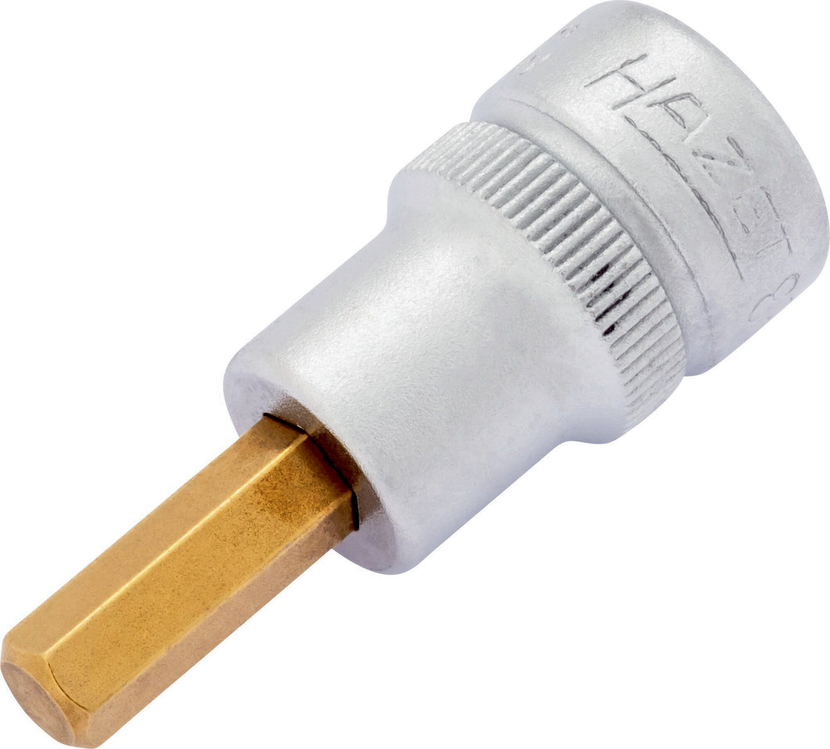 HAZET Steckschlüsseleinsatz 8801K 3/8 Zoll 6-kant SW 3 mm, Länge 43,5 mm, TIN-beschichtet