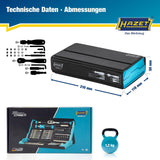 HAZET Bitsortiment SmartCase 2200SC-31, 73-teilig, Schlitz/PH/PZD/TX/Innen-6Kt. mit Farbcode