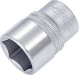 HAZET Steckschlüsseleinsatz 900 1/2 Zoll 6-kant SW 10 mm Länge 38 mm – CV-Stahl verchromt