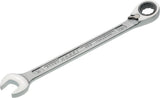 HAZET Maulringratschenschlüssel 606 SW 8 mm – umschaltbar, Ringseite 13° abgewinkelt, 60 Zähne