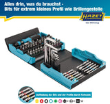HAZET Bitsortiment SmartCase 2200SC-1 69-teilig Schlitz/PH/PZD/6Kt./TX/TX-Bo