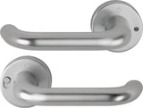 HOPPE Drückergarnitur Paris 138L/42VR Aluminium F1 rund DIN rechts mit MiniLock
