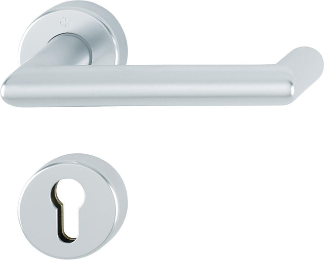 HOPPE Feuerschutz-Antipanik-Türgriffgarnitur Rotterdam FS-1401/42H/42HS Aluminium F1