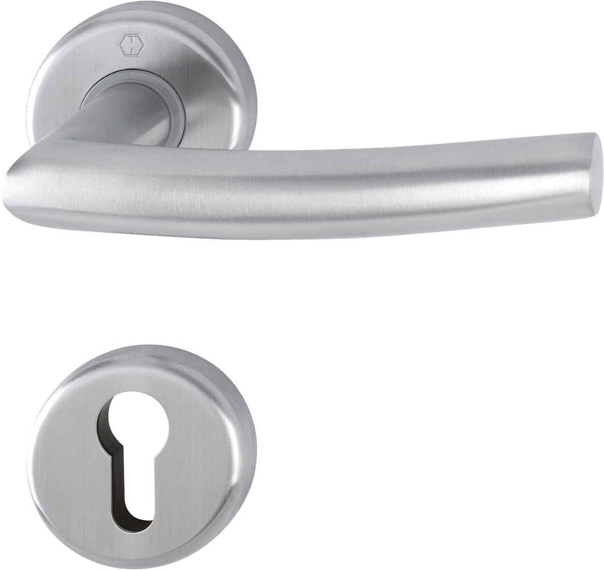 HOPPE Rosettengarnitur Alta E1433Z Edelstahl matt für Innentüren 37-42 mm