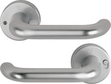 HOPPE Drückergarnitur Paris 138L/42VR Aluminium F1 rund DIN rechts mit MiniLock