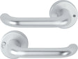 HOPPE Drückergarnitur Paris 138L/42VR Aluminium F1 rund DIN rechts mit MiniLock