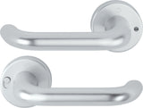 HOPPE Drückergarnitur Paris 138L/42VR Aluminium F1 rund DIN rechts mit MiniLock