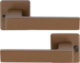 HOPPE Drückergarnitur Austin 1769/52VR – Quadratische Rosette, Aluminium F1, DIN rechts, mit MiniLock