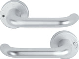 HOPPE Drückergarnitur Paris 138L/42VR Aluminium F1 rund DIN rechts mit MiniLock
