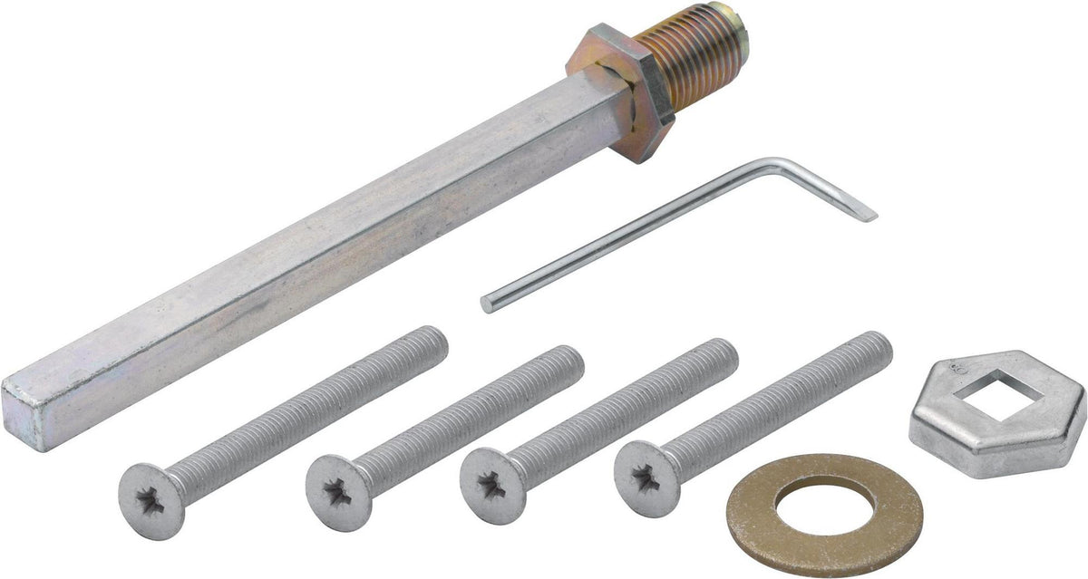 HOPPE Befestigungs-Set 10 mm für Schutzgarnituren, Türstärke 77–87 mm, verzinkt, verdeckte Montage