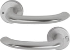 Aluminium stahlfarben / DIN links / F9
