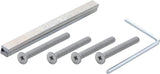 HOPPE Befestigungs-Set 8 mm Profilstift für Schutzgarnituren ES1 (SK2), verzinkt, 37-47 mm