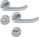 HOPPE Rosettengarnitur Baden E1388Z/17KV/17KVS Edelstahl F69 für Türstärke 37-42 mm