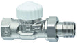 Heimeier V-exact II Thermostat-Ventilunterteil DN 15 Rotguss vernickelt Durchgang