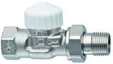 Heimeier V-exact II Thermostat-Ventilunterteil DN 15 Rotguss vernickelt Durchgang