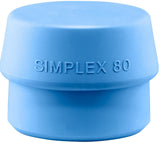 SIMPLEX Schonhammerkopf TPE-soft blau weich Ø 30 mm von HALDER