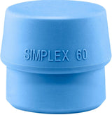 SIMPLEX Schonhammerkopf TPE-soft blau weich Ø 30 mm von HALDER