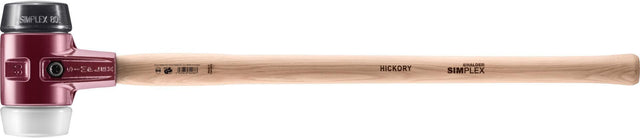 Halder Simplex Vorschlaghammer 3170g, Ø80mm, Hickorystiel, mittelharte Einsätze
