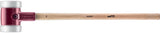 HALDER Vorschlaghammer SIMPLEX 80 mm Hickorystiel mittelhart Superplastik weiß