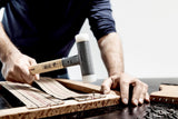 HALDER Schonhammer SUPERCRAFT Hickory 300 mm rückschlagfrei mit Nylon-Schlagköpfen