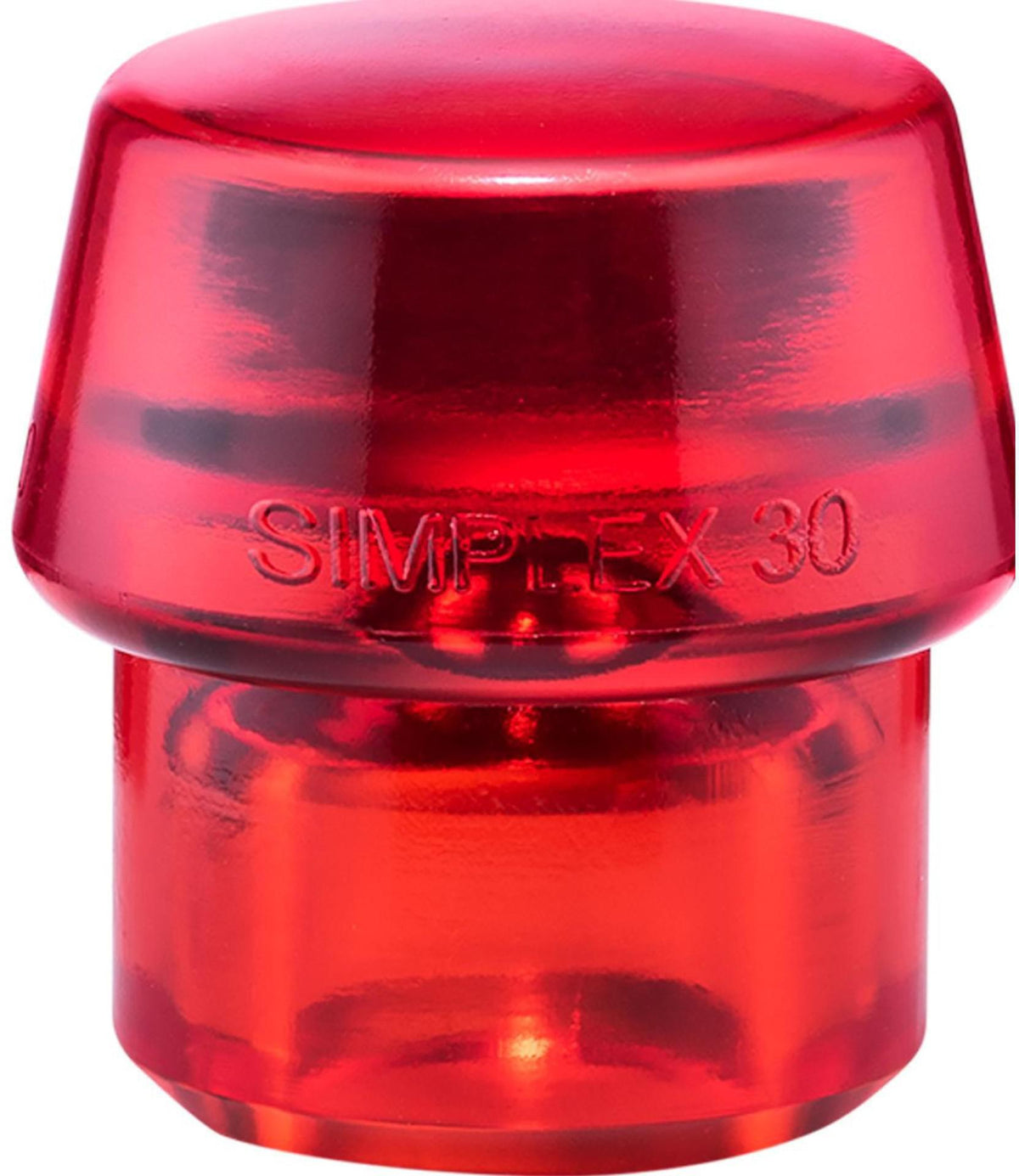 SIMPLEX Schonhammerkopf 30 mm Plastik rot hart von HALDER – Öl- und fettbeständig