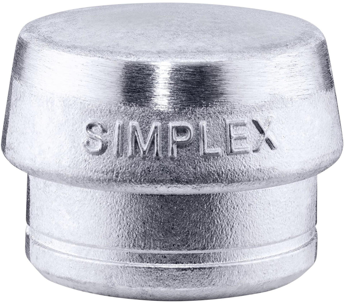 HALDER SIMPLEX Schonhammerkopf 40 mm Weichmetall silber hart – hitzeunempfindlich