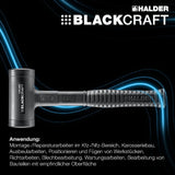 Schonhammer BLACKCRAFT von HALDER, Stahlrohr, rückschlagfrei, 300 mm, Kopf-Ø 40 mm