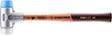HALDER SIMPLEX Schonhammer 300 mm Holzstiel, Superplastik weiß/TPE-soft blau, Kopf-Ø 30 mm