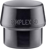 HALDER SIMPLEX Schonhammerkopf Gummi schwarz mittelhart Ø 30 mm