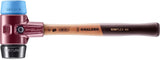HALDER Schonhammer SIMPLEX 300 mm Holzstiel, TPE-soft blau/Gummi schwarz, 30 mm Kopf
