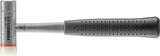 HALDER FERROPLEX Schon- und Schlosserhammer 290 mm Stahlrohrstiel, harter Schlag, Nylon/Vergütungsstahl