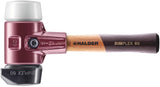 SIMPLEX Schonhammer 405 mm von HALDER – 2 Schlagköpfe, Temperguss-Gehäuse, Holzstiel