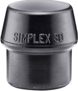 HALDER SIMPLEX Schonhammerkopf Gummi schwarz mittelhart Ø 30 mm