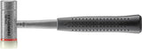HALDER FERROPLEX Schon- und Schlosserhammer 290 mm Stahlrohrstiel, harter Schlag, Nylon/Vergütungsstahl