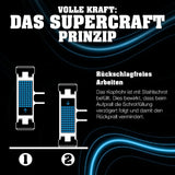 HALDER Schonhammer SUPERCRAFT 295 mm Nylon weiß splitterfrei mit Stahlrohrstiel