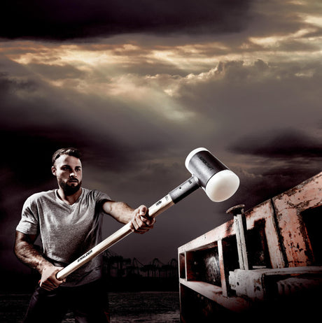 HALDER Vorschlaghammer SUPERCRAFT 80 mm rückschlagfrei mit Hickorystiel