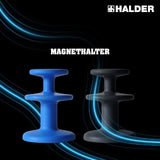 HALDER Magnethalter Ø 65 mm schwarz – 6 Neodym-Magnete, hohe Haltekraft, kratzfest