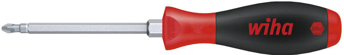 Wiha Schraubendreher 314 PZD 1 mit SoftFinish Mehrkomponentengriff und 80 mm Klinge