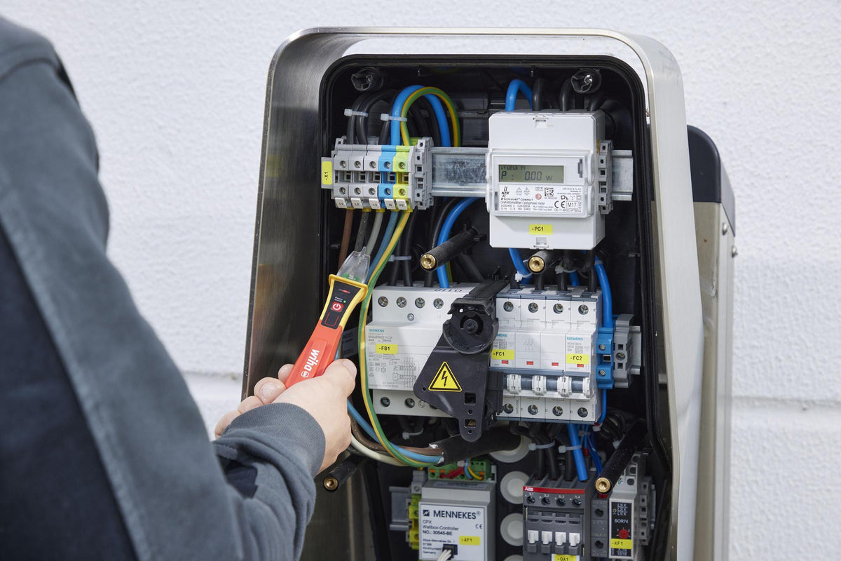 WIHA Spannungsprüfer SB 255-13 12-1000 V AC einpolig mit LED-Taschenlampe