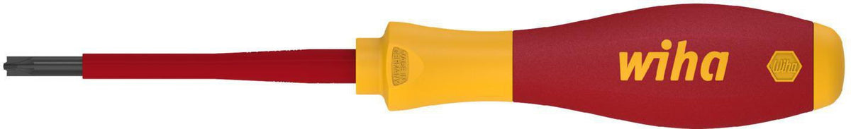 Wiha VDE-Schraubendreher 328 SL/PZD 1, 80 mm Klinge, isoliert, SoftFinish® Griff