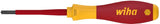Wiha VDE-Schraubendreher 328 SL/PZD 1, 80 mm Klinge, isoliert, SoftFinish® Griff
