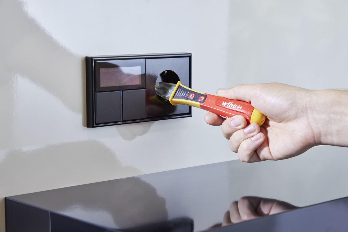 WIHA Spannungsprüfer SB 255-13 12-1000 V AC einpolig mit LED-Taschenlampe